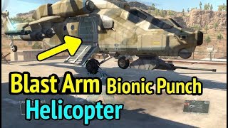 Blast Arm Punch Helicopter in Metal Gear Solid V Phantom Pain MGS5 [upl. by Meek]