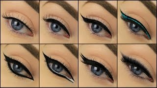 8 Different Drugstore Eyeliner Styles  Eimear McElheron [upl. by Aharon]