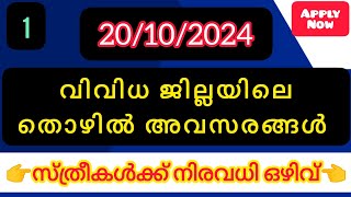 kerala today job vacancy  latest job vacancy in kerala  job vacancy 2024 BuildCareer777 [upl. by Asecnarf]