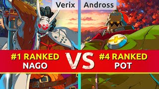 GGST ▰ Verix 1 Ranked Nagoriyuki vs Andross11 4 Ranked Potemkin High Level Gameplay [upl. by Atterehs]