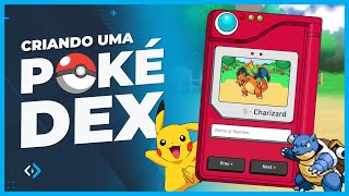 Como criar uma Pokedex com HTML CSS e JavaScript  Projeto Completo javascript html css [upl. by Enomes287]