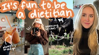 Day in the Life of a DIETITIAN Nutritionist 🍊 WFH Community School Nutrition [upl. by Merth]