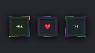 HTML CSS LOVE  Border Animation Effects [upl. by Bradski300]