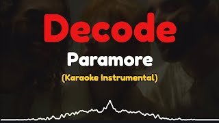 Paramore  Decode  Karaoke Instrumental by KaraokeIn [upl. by Avilo]