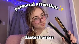 ASMR haircut  style for prom fast and aggressive personal attention [upl. by Namqul]