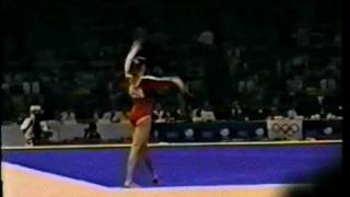 Gymnastics 1988 Olympics Seoul  Melissa Marlowe USA FX [upl. by Maribelle445]