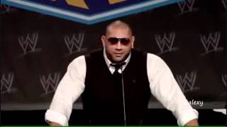 Batista Returns WWE WrestleMania 27 Press Conference 2011 [upl. by Kauppi]