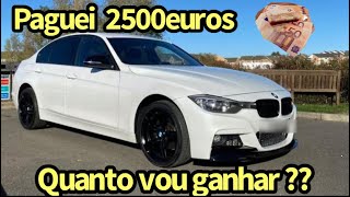 comprei uma BMW F30 de 2014 por 2500 euros vamos ver quanto consigo ganhar 💶com ela🤷‍♂️ [upl. by Khai]