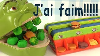 Play Doh Dentiste Shrek mange des hamburgers Burger Mania Game [upl. by Aneehsirk80]