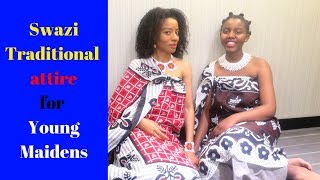 How To Wear Swazi Maiden Traditional Attire Swazi YouTuber in SA 08 Sept 2017 [upl. by Scibert]