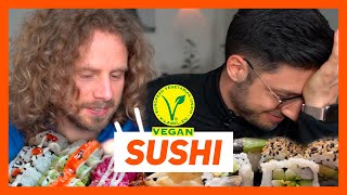 Wir testen VEGANES Sushi bester vs schlechtester Lieferdienst [upl. by Novihc]