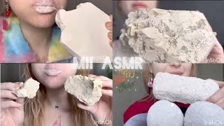 Chalk eating ASMR edit of sweetchalk videos chalk edit relaxing sound crunchy ASMR [upl. by Vernice]