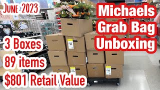 Michaels grab bag unboxing  June 2023 [upl. by Thorley]