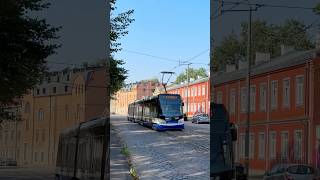 Škoda 15T tram on line 7 in Riga 🇱🇻 [upl. by Dagley]