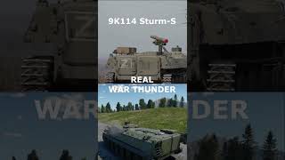 9K114 SturmS Real vs War Thunder warthunder gaming [upl. by Lev]