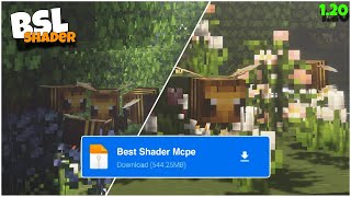 REALISTIC 🥰 BSL Shader For Minecraft Pe 120  How to get Bsl Shader in Mcpe 120 [upl. by Antonietta135]