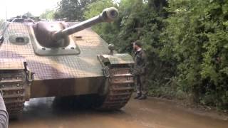 Jagdpanther SdKfz 173 rasselt vorbei Tankdestroyer close up at WTD 41 Trier 2014 [upl. by Og899]