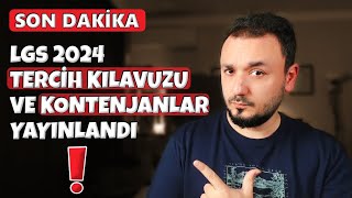 Dikkat  LGS 2024 TERCİH Kılavuzu Yayınlandı  TÜM DETAYLAR [upl. by Piotr]