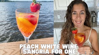 White Wine Sangria Recipe for One [upl. by Eycal]