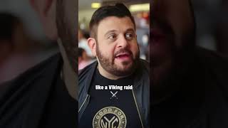 Adam Richman tries the most ICONIC burger in NYC 🍔 [upl. by Drofxer304]