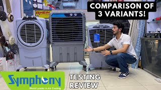 Symphony Air Coolers Testing amp Review  Movicool vs Sumo vs Winter XL  Electrical Unboxing [upl. by Nava17]