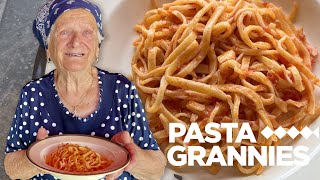 94 yr old Maria makes tagliatelle with tomato sauce  Pasta Grannies [upl. by Featherstone834]