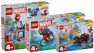 All LEGO Marvel Spidey and his Amazing Friends sets 2024 CompilationCollection Speed Build [upl. by Shell]