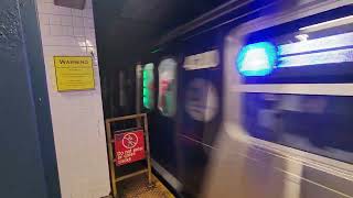 NYC Subway Inwood 207th street bound R211 A train arrive at 42st port authority bus terminal [upl. by Eelarak827]