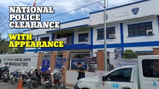 PAANO MAG RENEW NG NATIONAL POLICE CLEARANCE WITH APPEARANCE  MOTO DMACZ [upl. by Cyndi756]