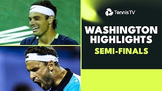 Fritz Faces Griekspoor Evans amp Dimitrov Clash  Washington 2023 SemiFinal Highlights [upl. by Aremihc]