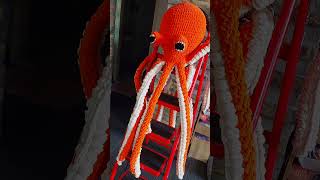 Giant Octopus Crochet Free Tutorial  Eng CC [upl. by Enilrad]