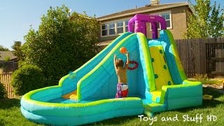 Slam N Curve Water Slide by Little Tikes [upl. by Gnut]