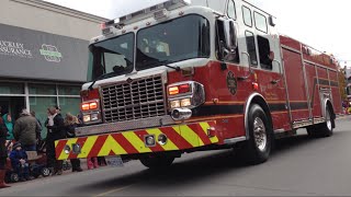 Newmarket Santa Claus Parade 2014 Fire trucks and more [upl. by Polivy]