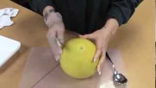 Howto Open a Pomelo [upl. by Inimod]