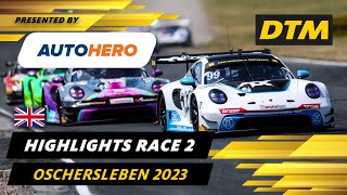 DTM Oschersleben Highlights presented by Autohero Christian Engelhart wins race 2 [upl. by Ailedamla]