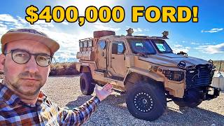 400000 ARMORED Ford Super Truck Destroys Rezvani road legal military truck [upl. by Arreit]