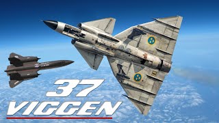 Saab Viggen Multirole Combat Aircraft  An Aircraft That Could Radarlock The SR71 Blackbird [upl. by Ekim]