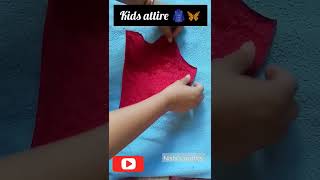 kids attire for a special occasion ✨🦋 cuttingandstitching shortsfeed [upl. by Ecniv287]