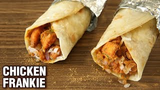 Chicken Frankie Recipe  Street Style Chicken Frankie Roll  Snack Recipe  Smita [upl. by Amsirhc]