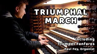 Triumphal March for Pipe Organ  Paul Fey Sheet Music Opus 152  Laurenskerk Rotterdam Sampleset [upl. by Nongim563]