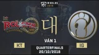 Tứ Kết  Ván 1 KT vs IG  Chung Kết Thế Giới 2018  20202018 [upl. by Nnylkoorb660]