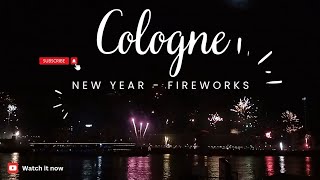 Happy New Year  2024  Cologne  Germany  NRW  Fireworks [upl. by Nylehtak]