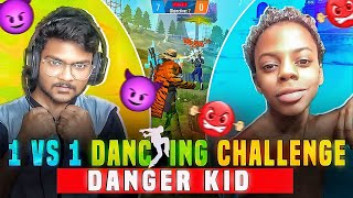 😳12 YEARS KID 1VS1 🤬 DANCING CHALLENGE FULL FUNNY 😂  1 VS 1 WITH ME🤫 FREE FIRE IN TELUGU [upl. by Haisa]