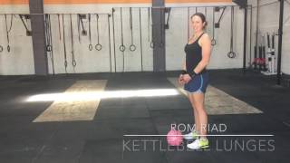 Kettlebell Lunge Variations Lunge  Step Up [upl. by Khosrow]