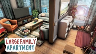 Large Family Apartment 🧸  The Sims 4 Apartment Renovation Speed Build [upl. by Alaecim]