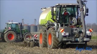 Interramento Liquame  Xerion 3800 SGT  2x Fendt 718 [upl. by Lovich]