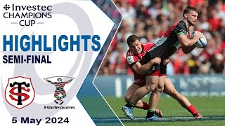 Stade Toulousain v Harlequins Highlights  Semifinals  Investec Champions Cup 202324 [upl. by Nester660]