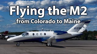 Private Jet Flight  Citation M2  Colorado to Maine in 5 hours [upl. by Nnyled]