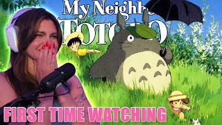 My Neighbor Totoro Movie Reaction Studio Ghibli  First Time Watching [upl. by Ylirama196]