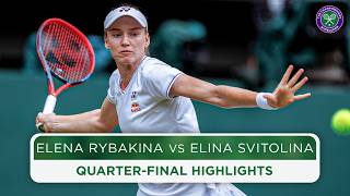 Ruthless from Rybakina  Elena Rybakina vs Elina Svitolina  Highlights  Wimbledon 2024 [upl. by Leorsiy]